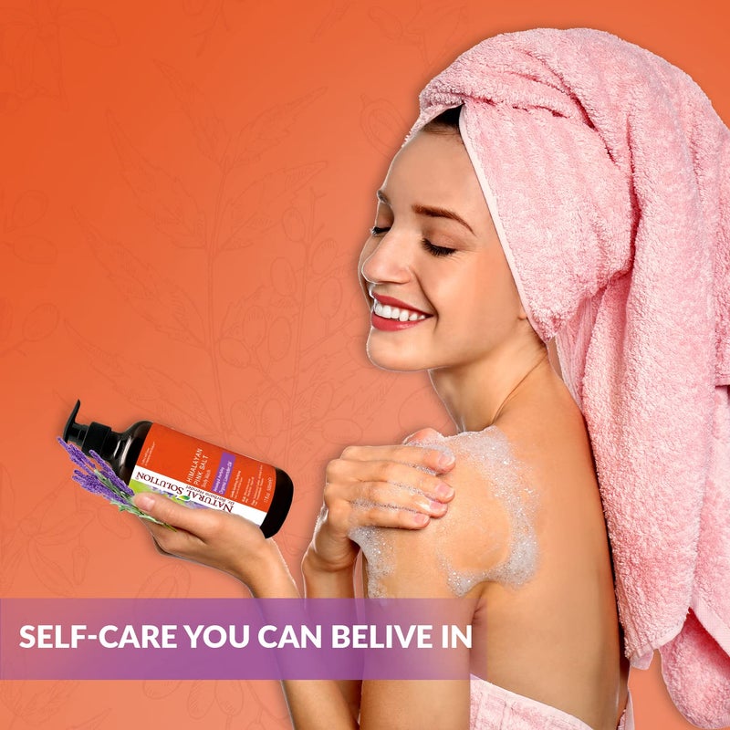 Natural Solution Body Wash, Made With Himalayan Pink Salt & Organic Lavender Oil, Purifying and Transforms The Even Driest Skin in Just One Shower, 17 fl oz (6 Count) - Image 3